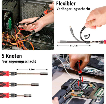122-in-1 SHARDEN Feinmechaniker Schraubendreher Kit Torx T2 T5 T6 T8 T9