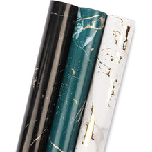 3er Set Marmor Geschenkpapierrolle 43,2x305 cm - Gridlines