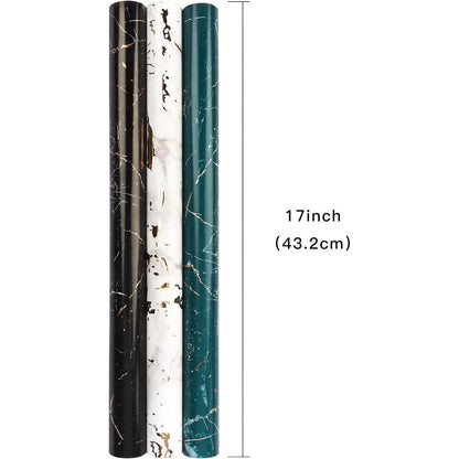 3er Set Marmor Geschenkpapierrolle 43,2x305 cm - Gridlines