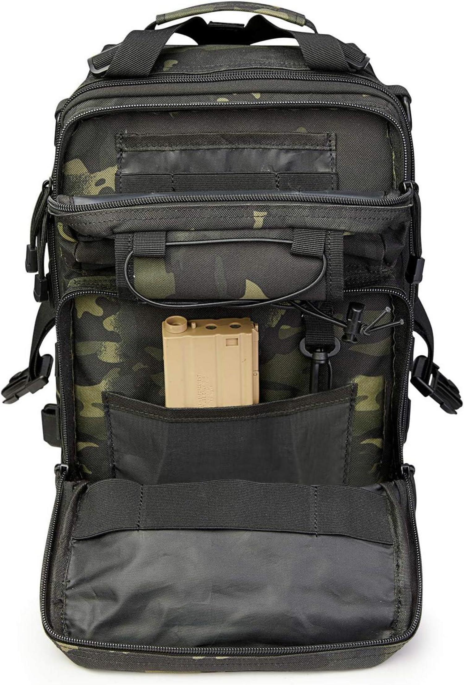 Tactical Sling Rucksack Groß Outdoor Sport Camping Militär Schwarz