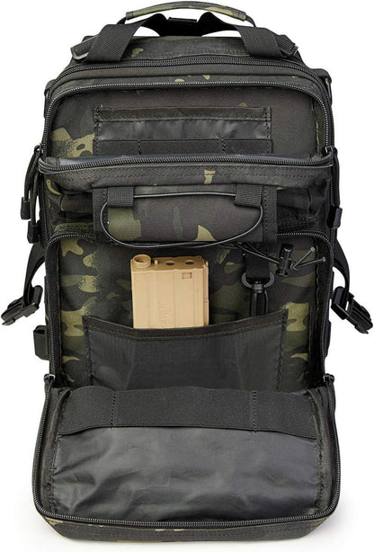 Tactical Sling Rucksack Groß Outdoor Sport Camping Militär Schwarz