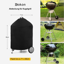 Dokon Kugelgrill Abdeckung 420D Oxford Gewebe Ø71x68cm