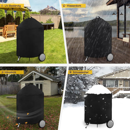 Dokon Kugelgrill Abdeckung 420D Oxford Gewebe Ø71x68cm