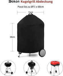 Dokon Kugelgrill Abdeckung 420D Oxford Gewebe Ø71x68cm