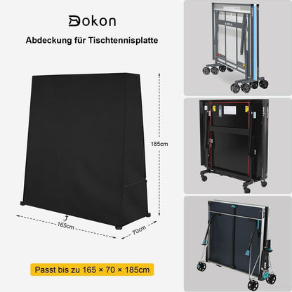 Dokon Tischtennisplatte Schutzhülle 420D Oxford Wetterfest