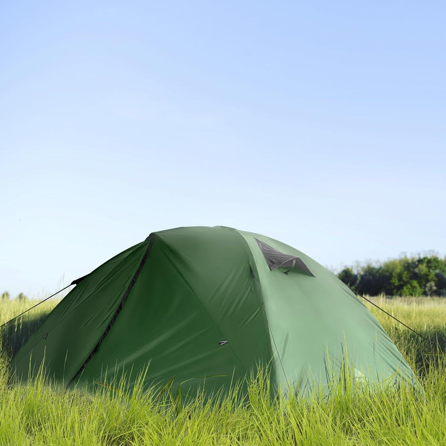 Forceatt Zelt 3-4 Personen Camping Wasserdicht Ultraleicht Kuppelzelt