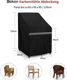 Dokon Gartenstühle Abdeckung 65x85x85/120cm