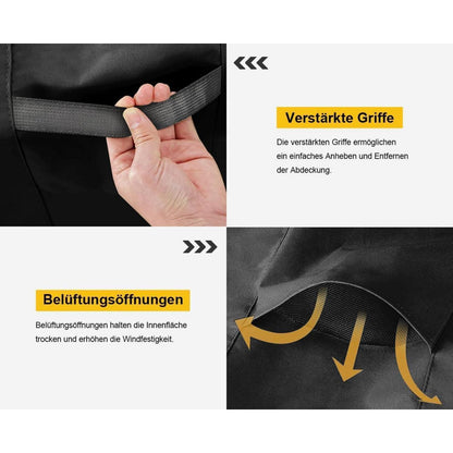 Abdeckung Gartenmöbel Rund 420D Oxford 128x71cm Wasserdicht