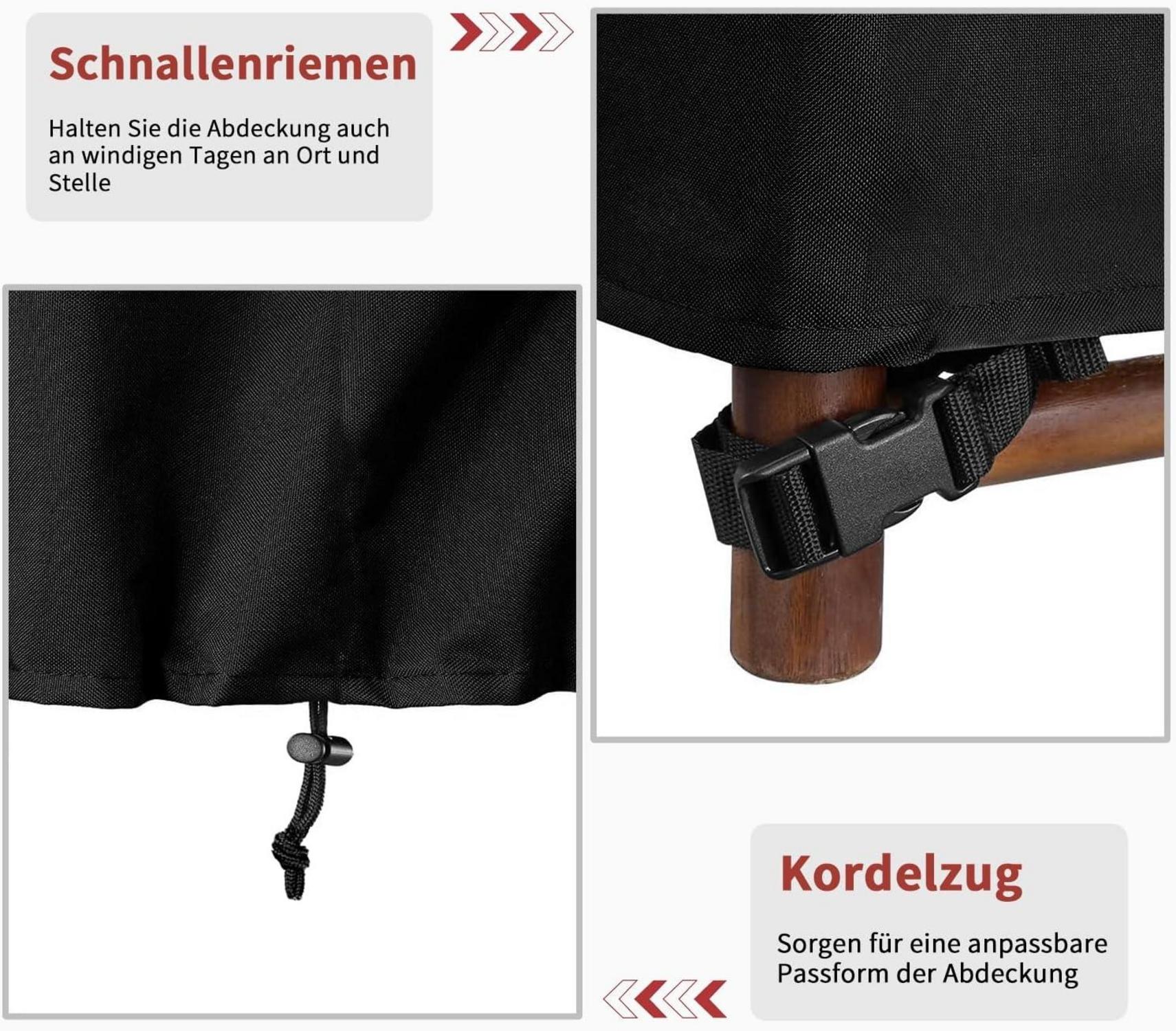 Wasserdichte Abdeckung für Gartenmöbel Rund Ø128x71cm Oxford Gewebe