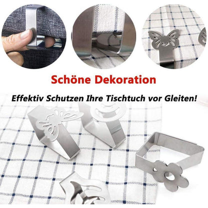 Aongray Schmetterling-Motive Tischtuchklammern 8 Stück
