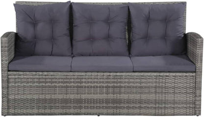 Poly Rattan Gartensofa 6tlg. Sitzgruppe Gartengarnitur Sofa Set