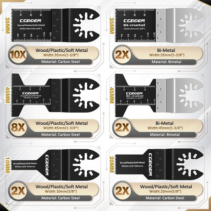 Sägeblätter Kit 28 tlg Multitool Zubehör Oszillierendes