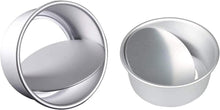 Mirrwin Runde Kuchenformen Set aus Aluminium Antihaft 2 Stück 6 Zoll 8