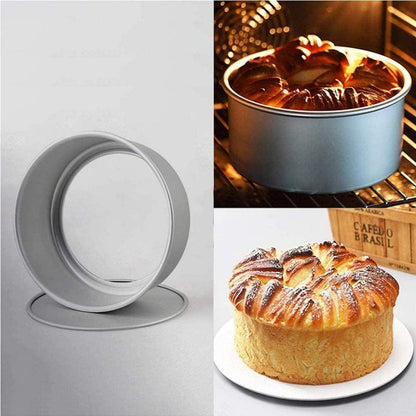 Mirrwin Runde Kuchenformen Set aus Aluminium Antihaft 2 Stück 6 Zoll 8