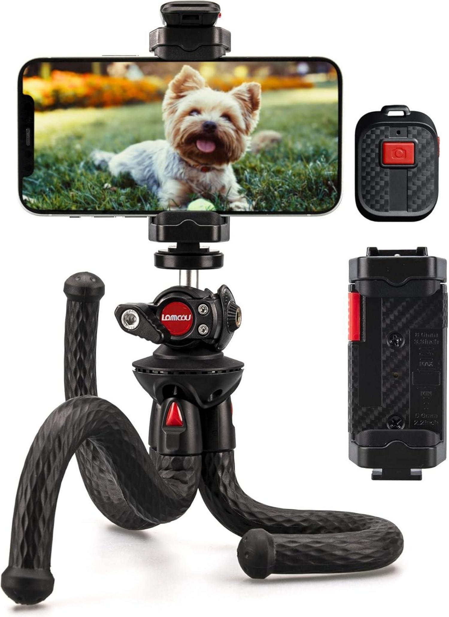 Flexibles Handy-Stativ mit Fernauslöser für Vlogging