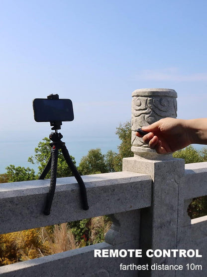 Flexibles Handy Stativ mit Fernauslöser - Mini Kamerastativ für Vlogging