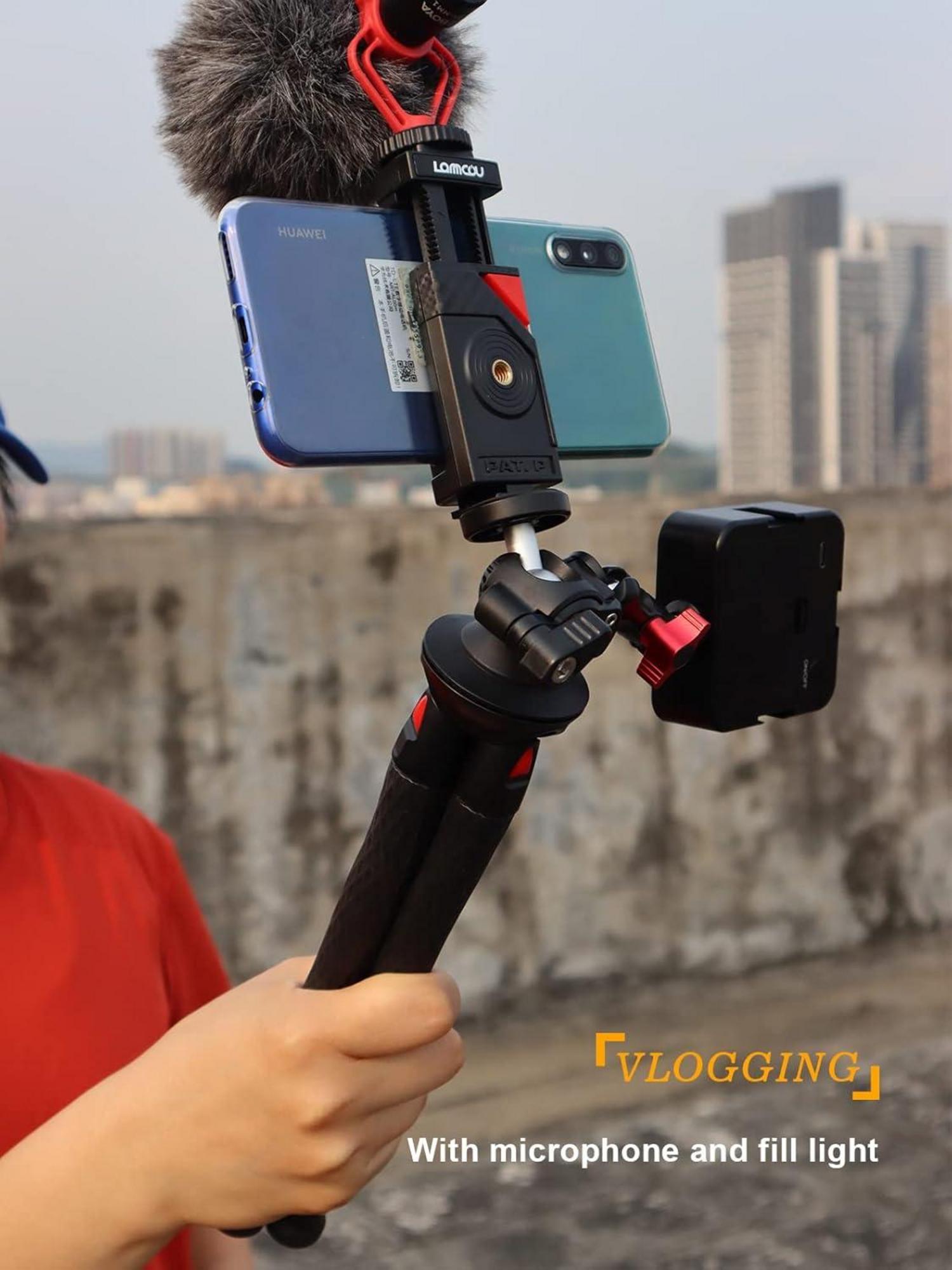 Handy Stativ Flexibel mit Fernauslöser Octopus Gorilla Pod Blitzschuh