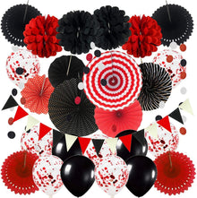Party Dekoration Set Papier Pompoms Aufhängen Fächer Girlande