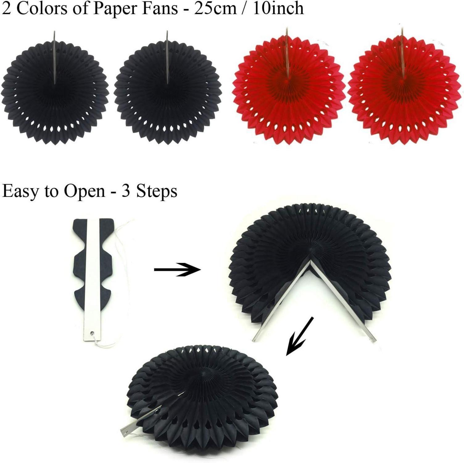 Party Dekoration Set Papier Pompoms Aufhängen Fächer Girlande