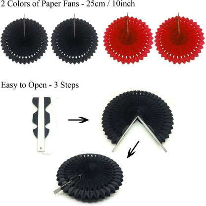 Party Dekoration Set Papier Pompoms Aufhängen Fächer Girlande