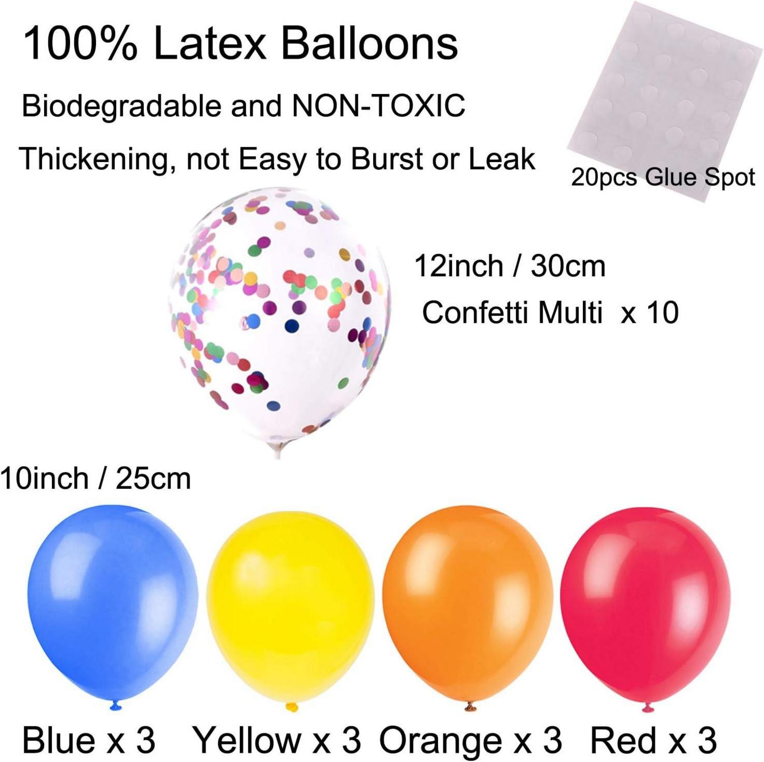 Party Dekoration Set Papierfächer Pompons Blumen Girlanden Luftballons