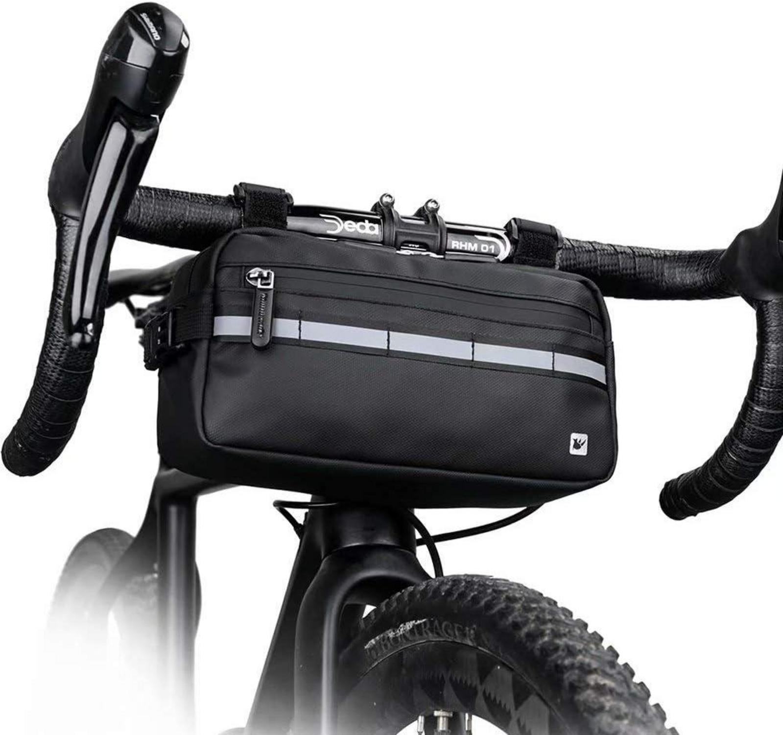 Fahrrad Lenkertasche Wasserdicht Schultertasche 3L - Schwarz