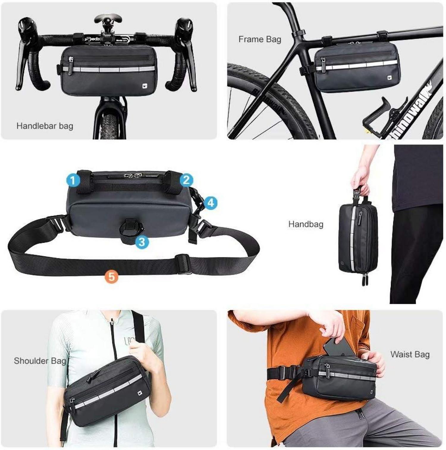 Rhinowalk Multifunktion Fahrrad Lenker Tasche Fronttasche 3L wasserdicht