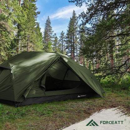 Forceatt Camping Zelt für 2-3 Personen, Wasserdicht, Winddicht, Ultraleicht, 3-4