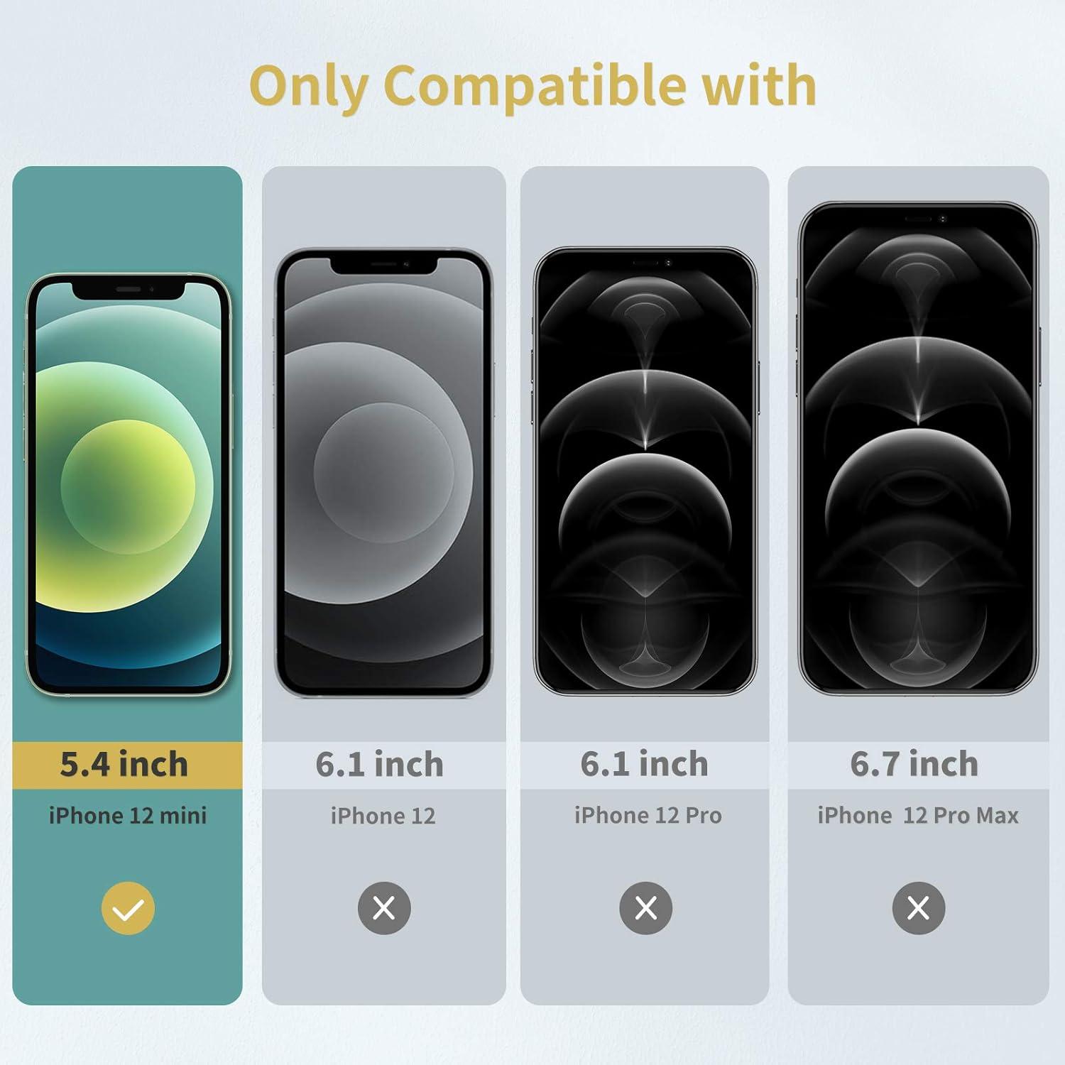 Displayschutzfolie iPhone 12 Mini 3er Pack 9H Panzerfolie Kratzfest Anti-Fingerprint