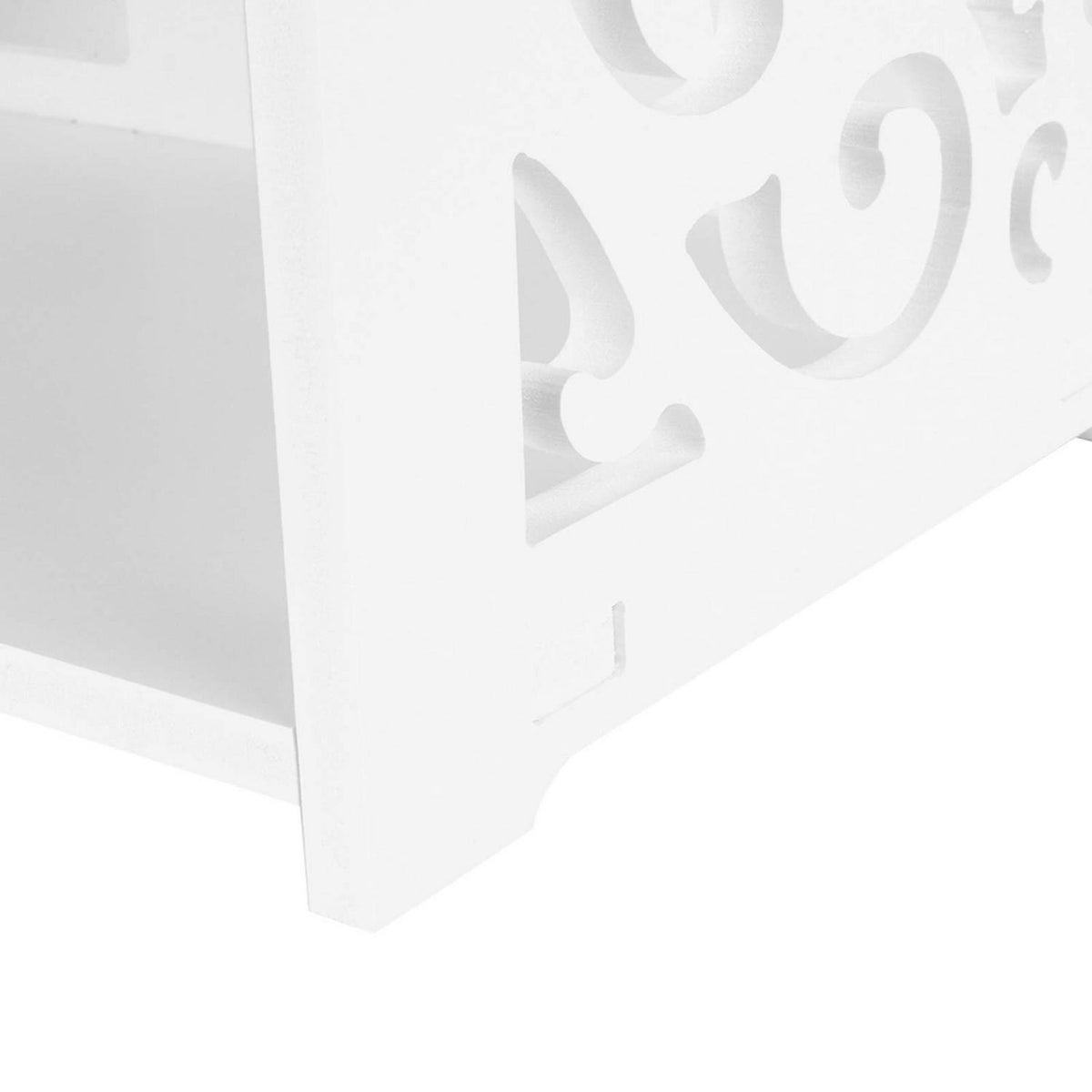 4-geschossiges Schuhregal PVC – Weiß für Schuhe & Co.