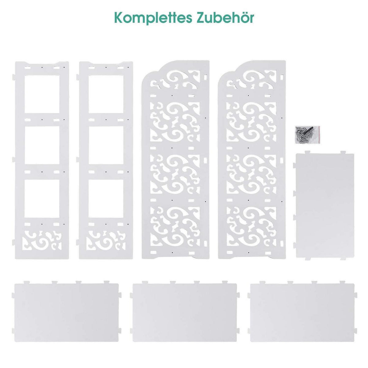 4-geschossiges Schuhregal PVC – Weiß für Schuhe & Co.