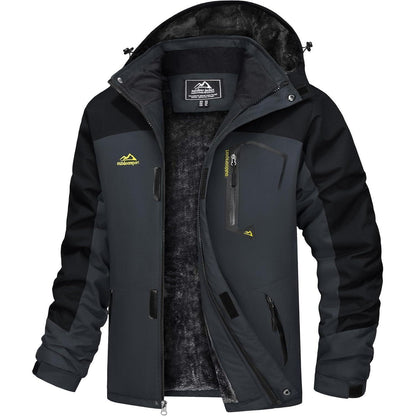 Herren Winterjacke wasserdicht & winddicht mit Fleece-Futter