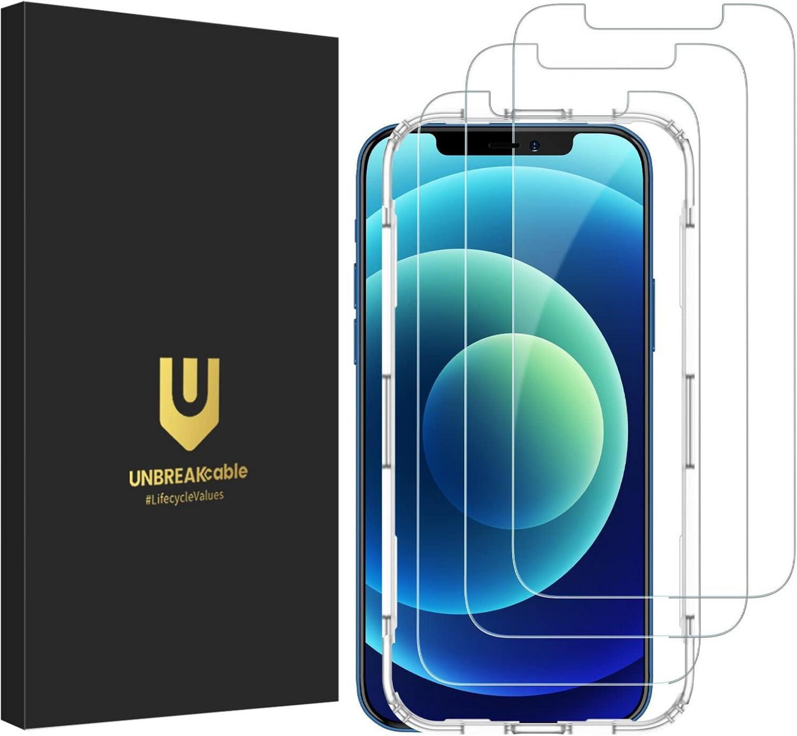 Panzer Schutzfolie iPhone 12 Pro 3er Set 9H Härte Displayfolie