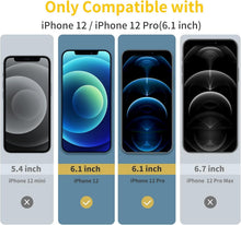 Panzer Schutz Glas für iPhone 12/12 Pro [3 Stück] 9H Härte