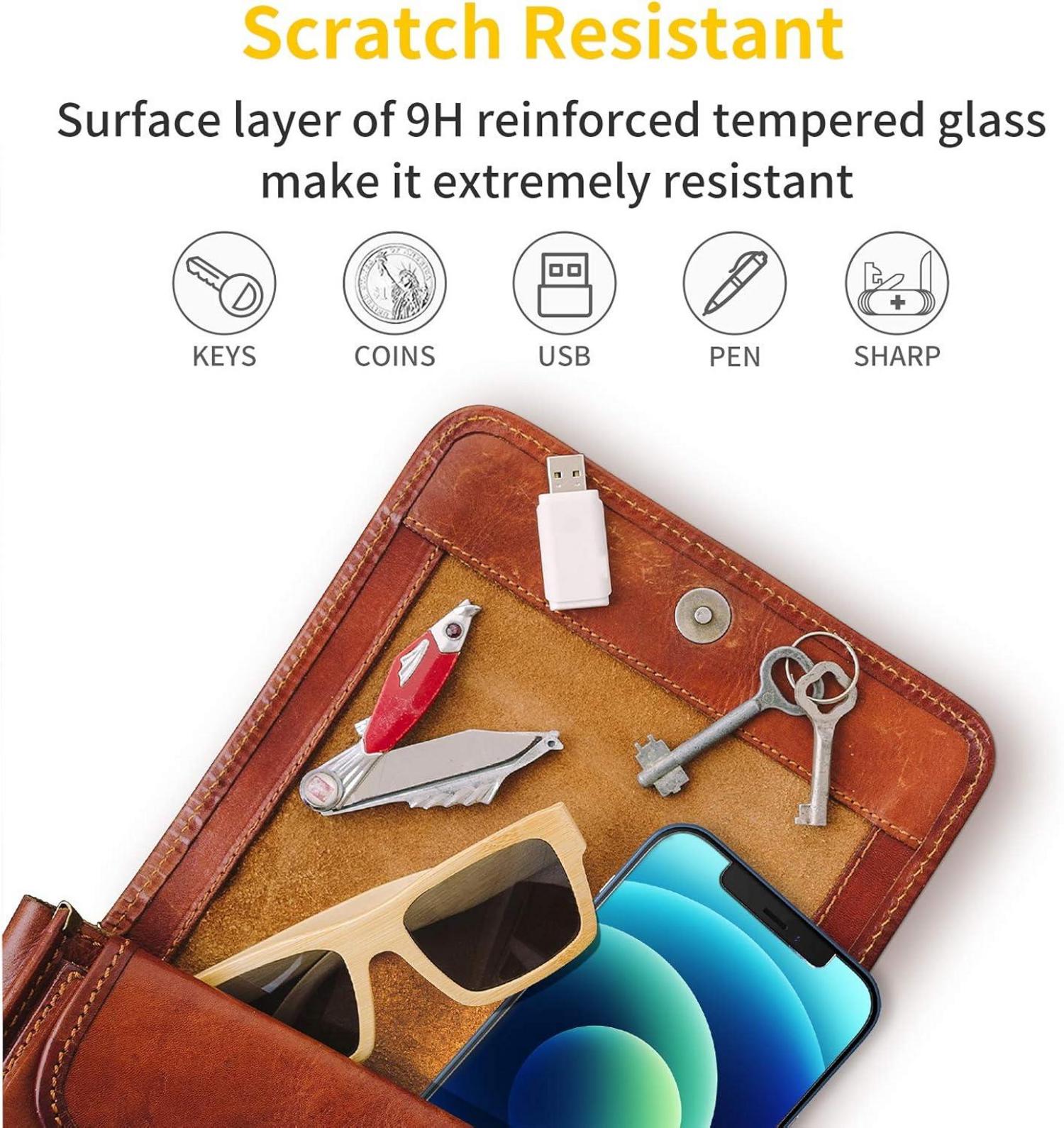 Panzer Schutz Glas für iPhone 12/12 Pro [3 Stück], 9H Härte Displayschutzfolie