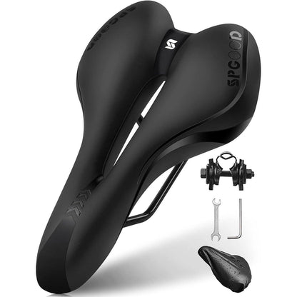 SPGOOD Fahrradsattel Gel Ergonomisch Wasserdicht 27 * 16cm