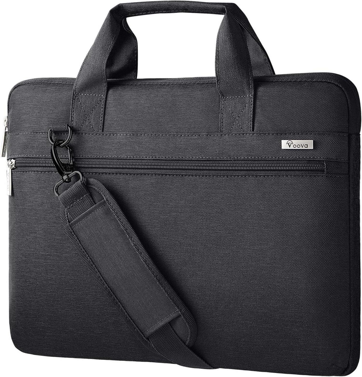 Voova Laptoptasche 360°Schutz Wasserdicht 17,3 Zoll Schwarz