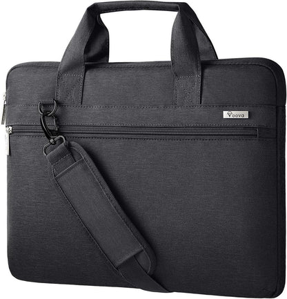 Voova Laptoptasche 360°Schutz Wasserdicht 17,3 Zoll Schwarz
