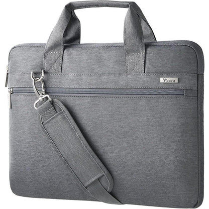 Voova Laptoptasche 360°Schutz 14-16 Zoll Wasserdicht Grau
