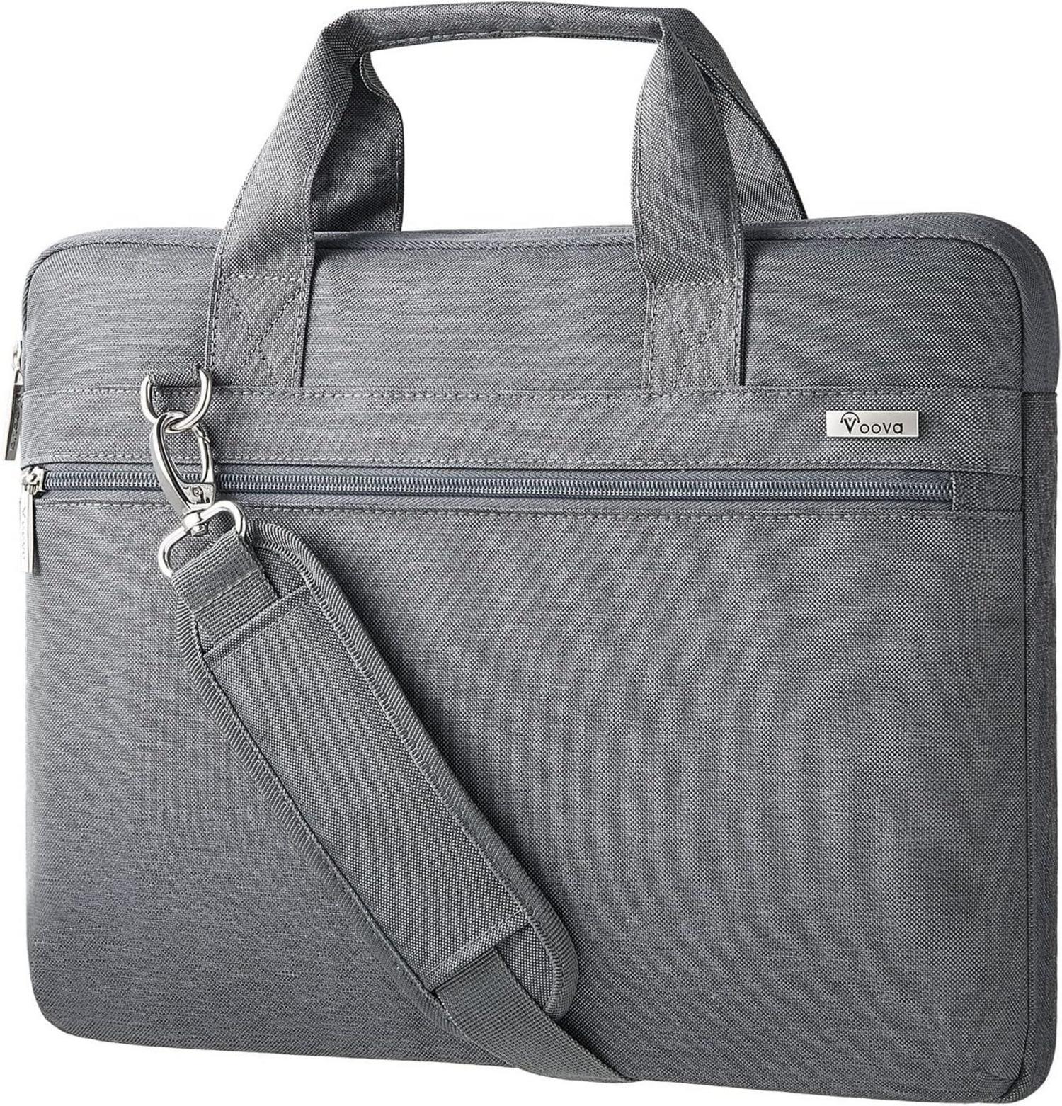 Voova Laptoptasche 360°Schutz 17,3 Zoll Wasserdicht Grau