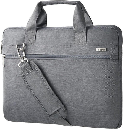 Voova Laptoptasche 360°Schutz 17,3 Zoll Wasserdicht Grau
