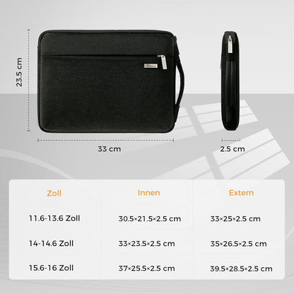 Voova Laptop Hülle 14 Zoll Schwarz Schutzhülle für MacBook