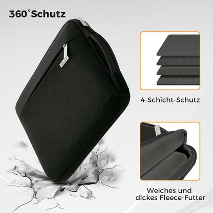 Voova Laptop Hülle 14 Zoll Schwarz Schutzhülle für MacBook