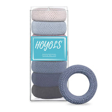 Dicke Stretch-Haargummis nahtlose Scrunchies 7er Set gemischte Farbe