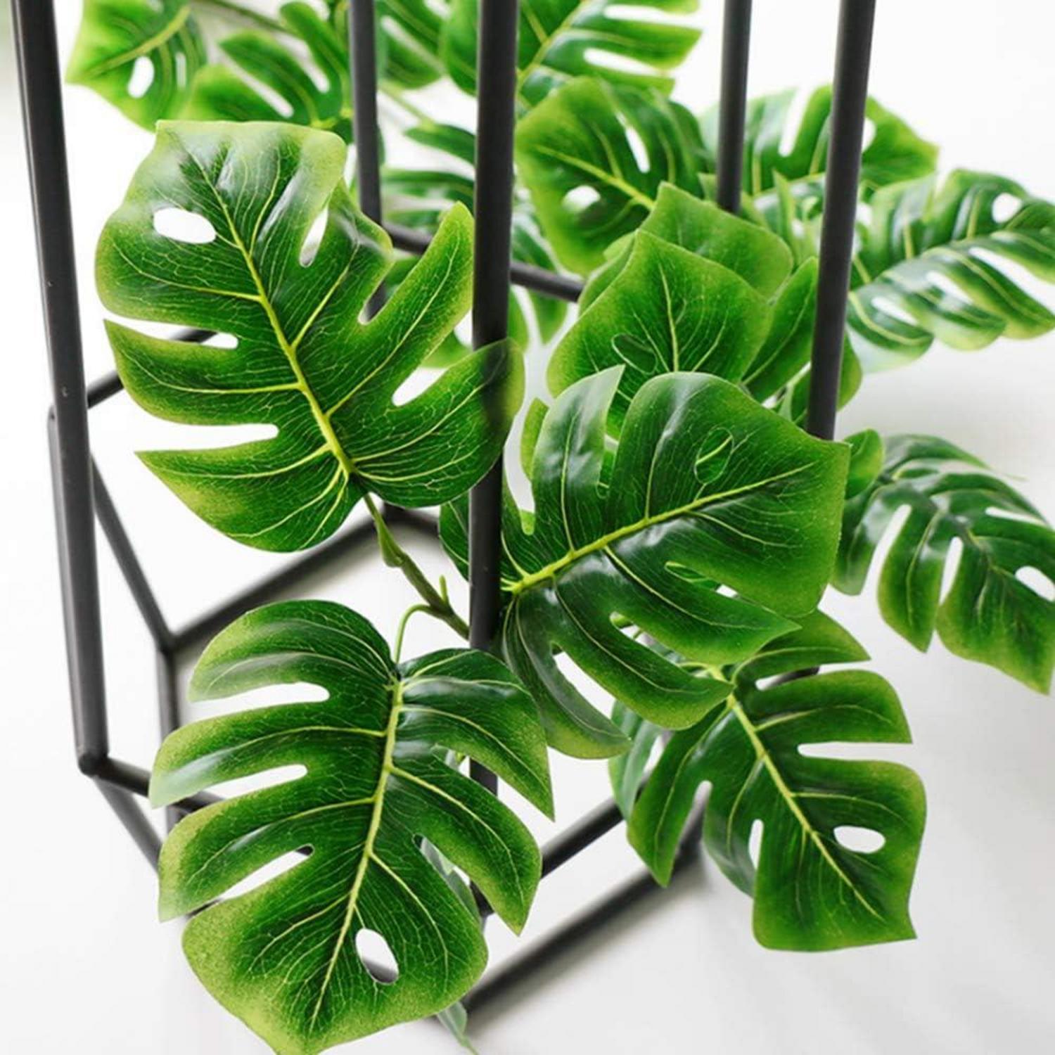 Künstliche Palmblätter Girlande Vine Faux Turtle Blätter 180 cm 29 Blätter