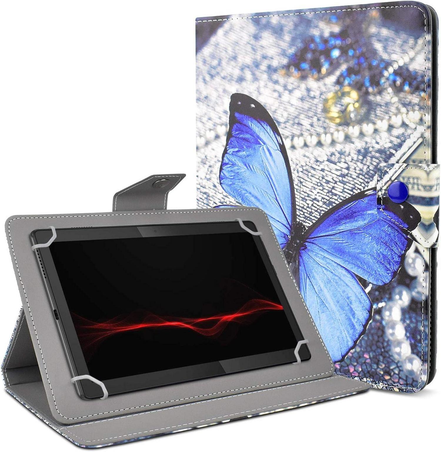 Universal Tablet Hülle 10 Zoll Schutzhülle Blau Magnetische Schnalle