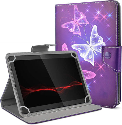 Lila Tablet Hülle 10 Zoll Universal magnetisches Design PU-Leder