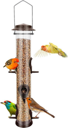 Vogelfutterspender mit 6 Anschlüssen und