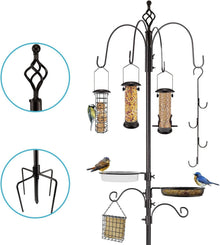 Vogelfütterungsstation Kit mit Metall Feeder und Vogelbad