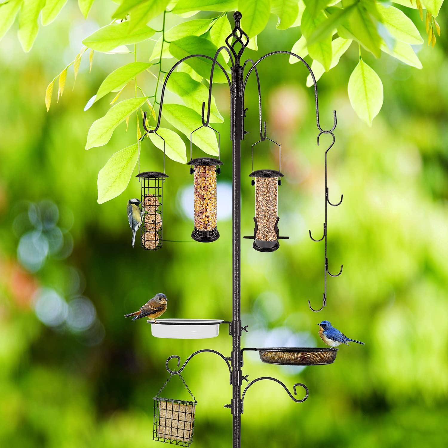 Vogelfütterungsstation Kit mit Multi Feeder und Vogelbad